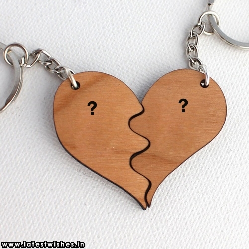 beautiful wooden heart keychain  alphabet name pics