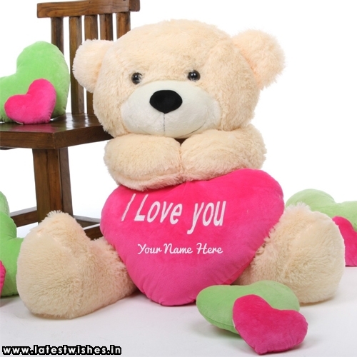 Teddy bear saying i love you