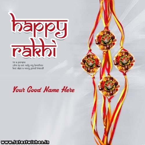 Free Editor for Happy Rakhi Name Picture