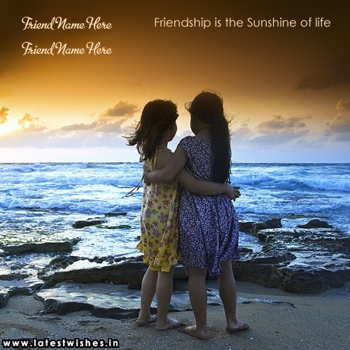 Best Friend on Beach with Friend Name