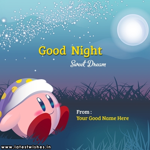 Good Night sweet Dream wishes Name Picture