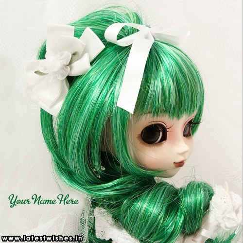 Green Hair Princess Doll Name Photo