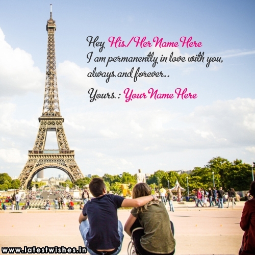 Love Propose Near Eiffel Tower