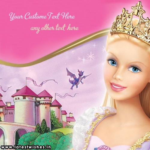Cute and Cool Barbie Doll with Text