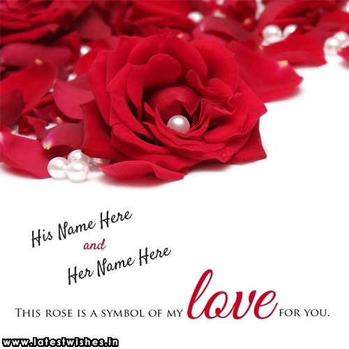 Couple Love Symbol Rose Name Picture