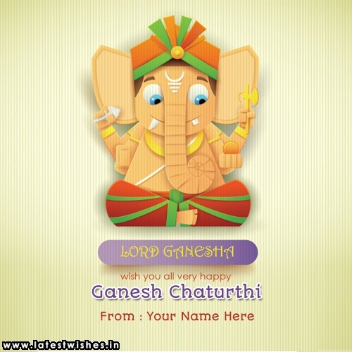 Ganesh Chaturthi Ganesha Handy Craft Name pics
