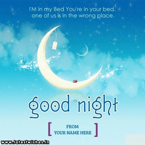 Good Night Moon wishes quotes Name picture