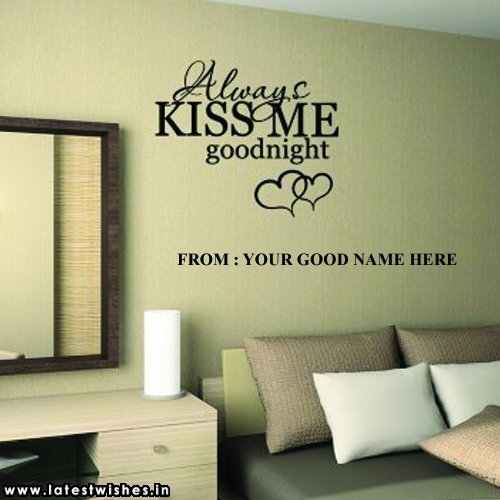 always kiss me good night name pictures