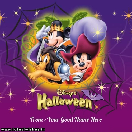 Disney Halloween wishing Greeting card