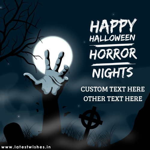 Halloween Horror Nights picture with custom text
