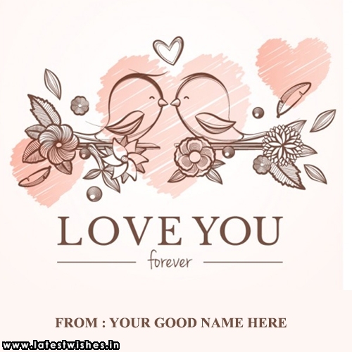 i love you forever pics with my name write online