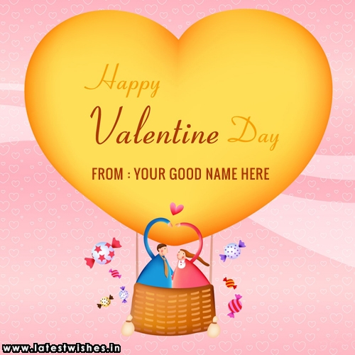 Valentine Day Balloons Name Picture
