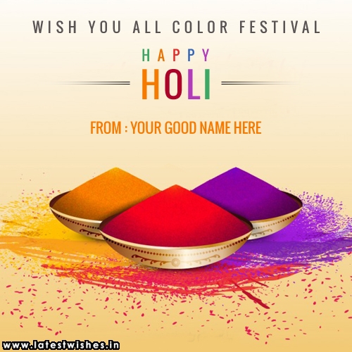 Color Festival Happy Holi wish