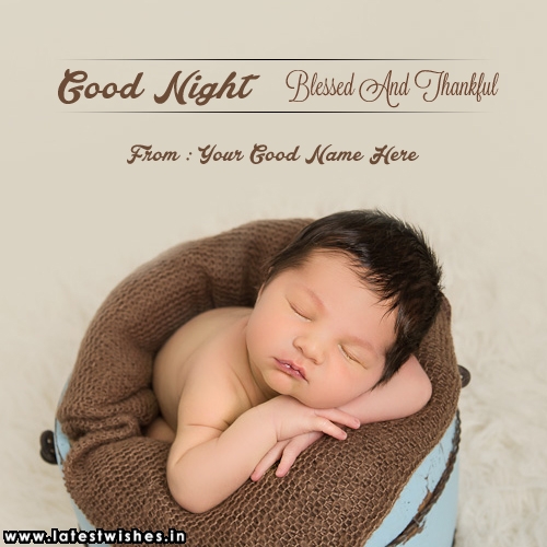 Good night wishes with cute babies