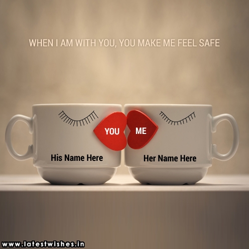 white love mug you and me image with name