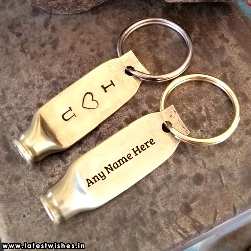 love keychain for him with name edit