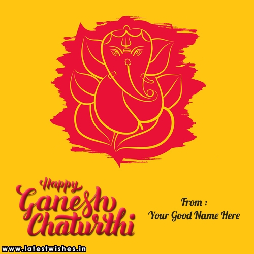 Ganesh Chaturthi wishes Clipart Name Picture
