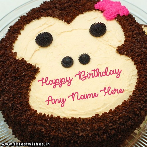 cute kids birthday wishes funny cake image with name