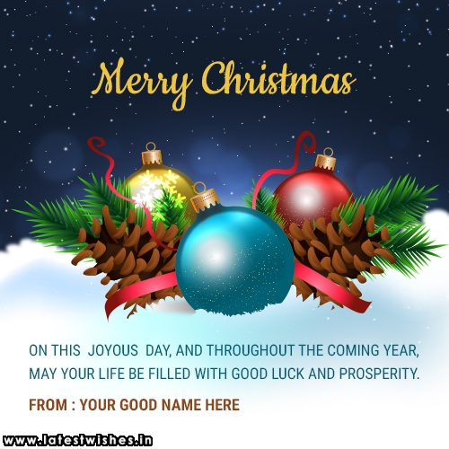Merry Christmas Prosperity wishes message