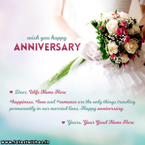 write husband wife  name on anniversary  wishes hindi  shayri 