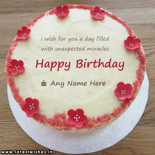 birthday wishes cake with name and photo