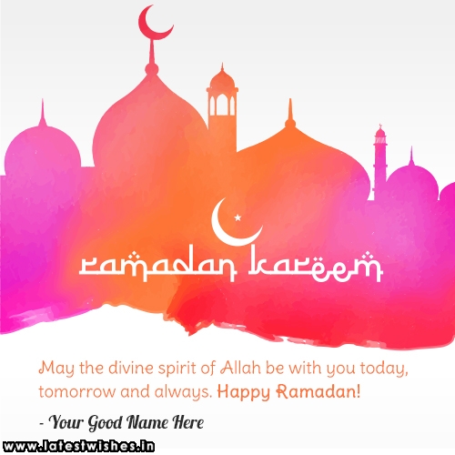 ramadan greetings in english with my name