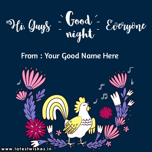 Good Night Wishes Pictures With Name Image