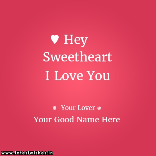 sweetheart name pictures