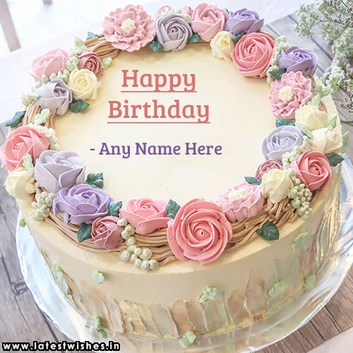 happy birthday cake with name edit