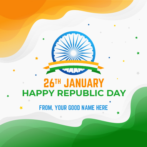 Republic Day Hindi Greeting With Name Latestwishes In