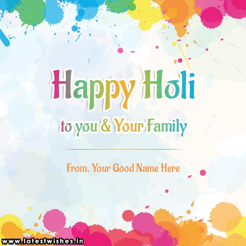 Happy Holi Wishes 2021 With Name